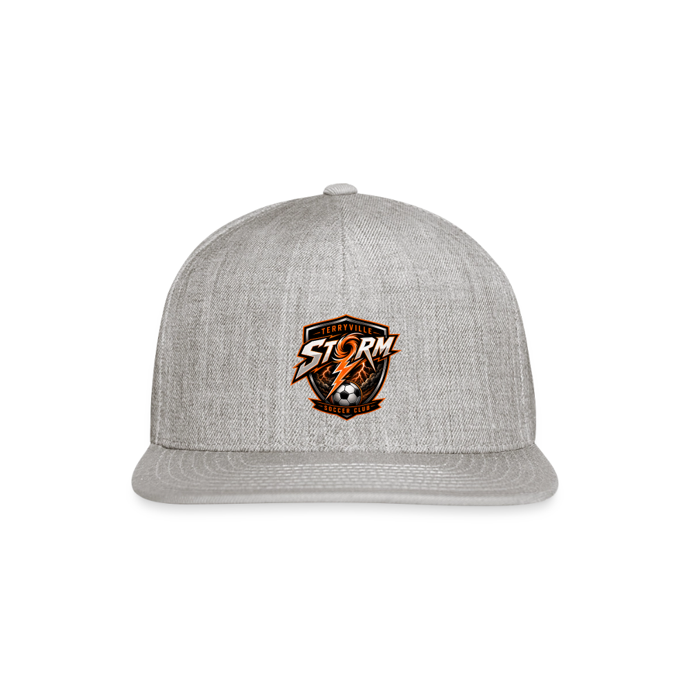 Snapback Baseball Cap - heather gray