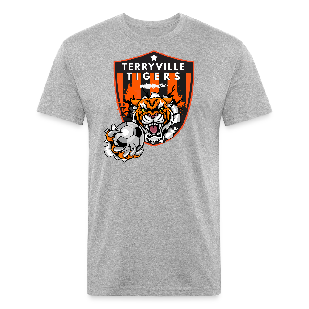 Fitted Cotton/Poly T-Shirt by Next Level - heather gray