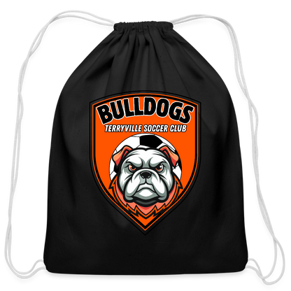 Cotton Drawstring Bag - black