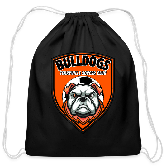 Cotton Drawstring Bag - black
