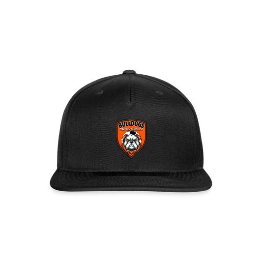 Snapback Baseball Cap - black