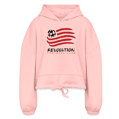Women’s Cropped Hoodie - light pink