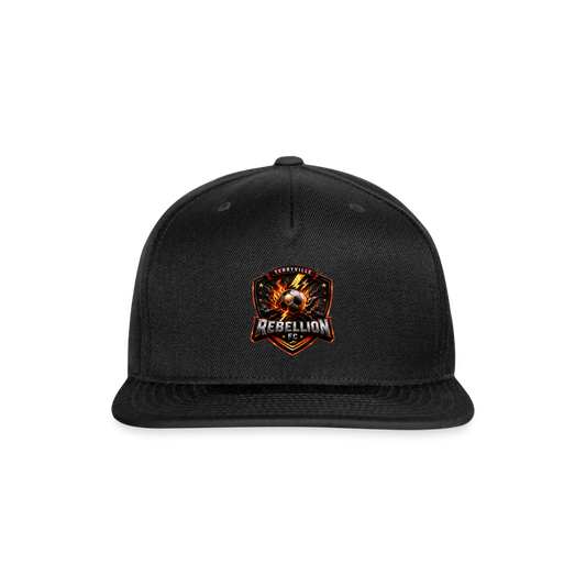 Snapback Baseball Cap - black