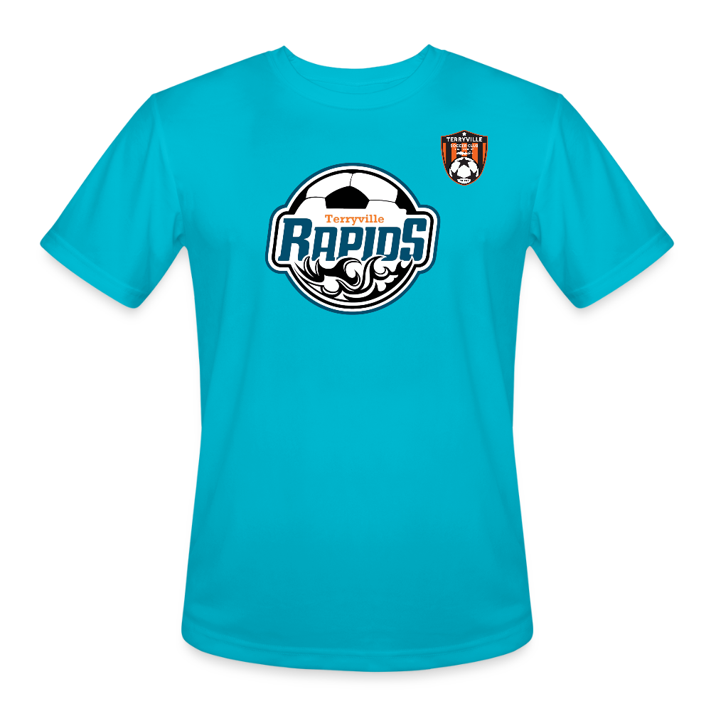 Men’s Moisture Wicking Performance T-Shirt - turquoise