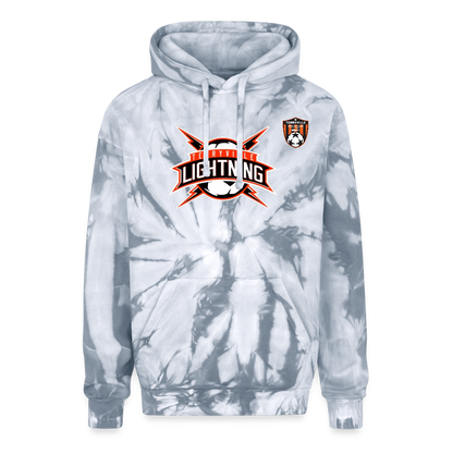 Adult Tie Dye Hoodie - spider silver