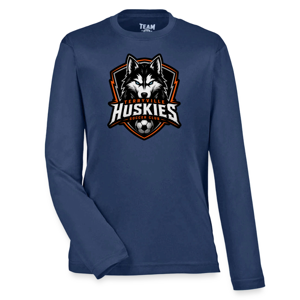 Youth Zone Performance Long-Sleeve T-Shirt - dark navy