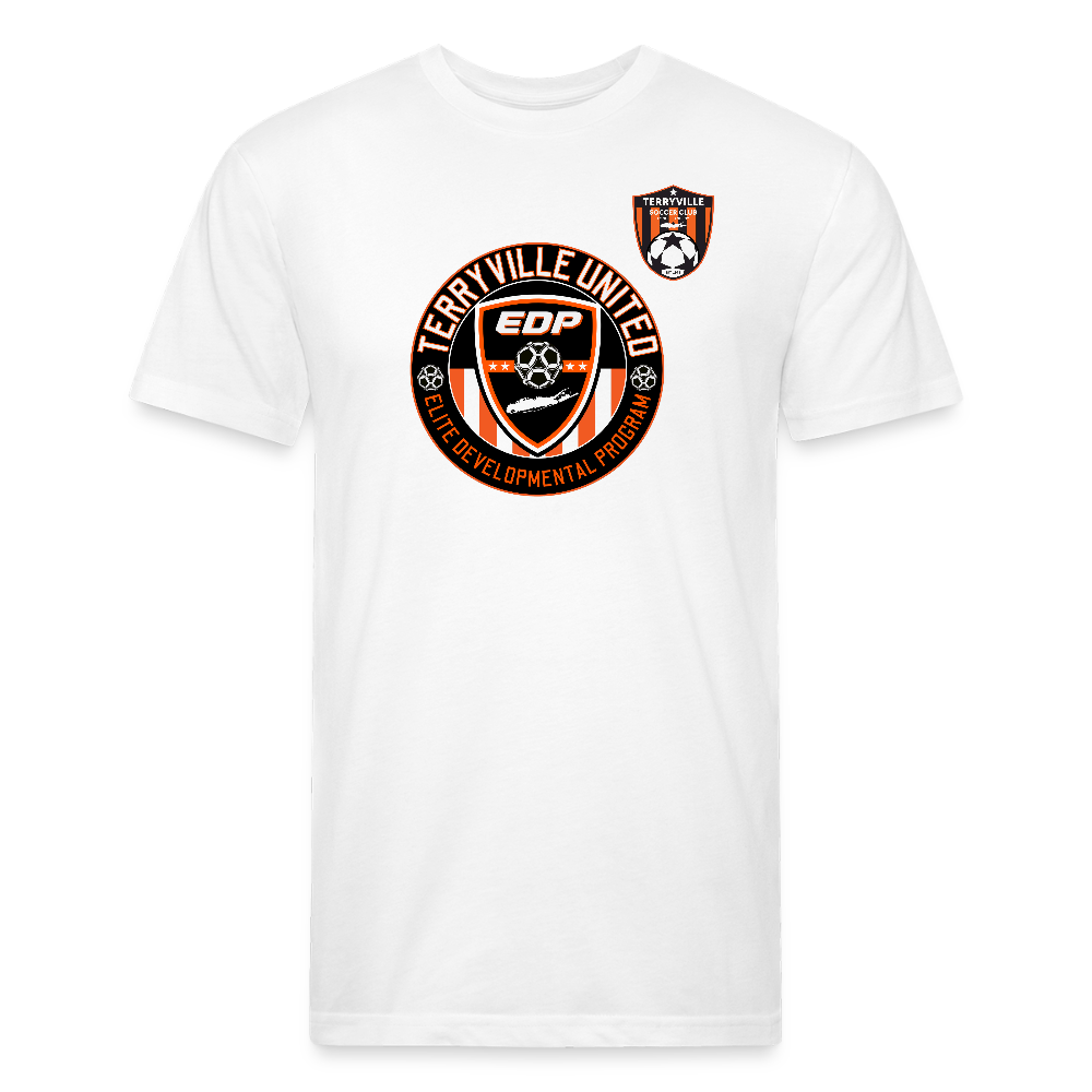 Fitted Cotton/Poly T-Shirt by Next Level - white