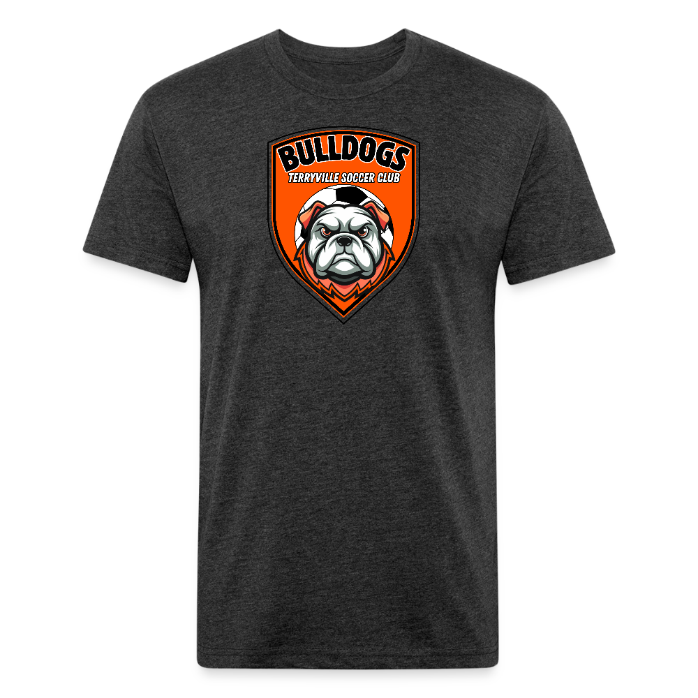Fitted Cotton/Poly T-Shirt by Next Level - heather black