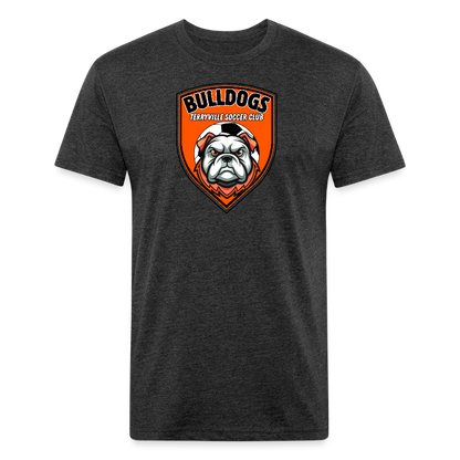 Fitted Cotton/Poly T-Shirt by Next Level - heather black