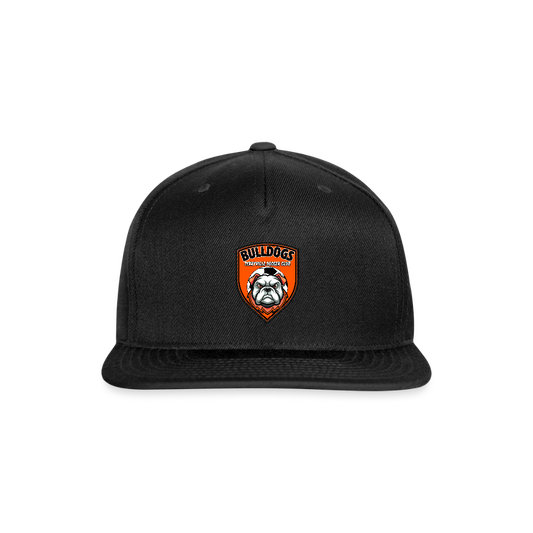 Snapback Baseball Cap - black