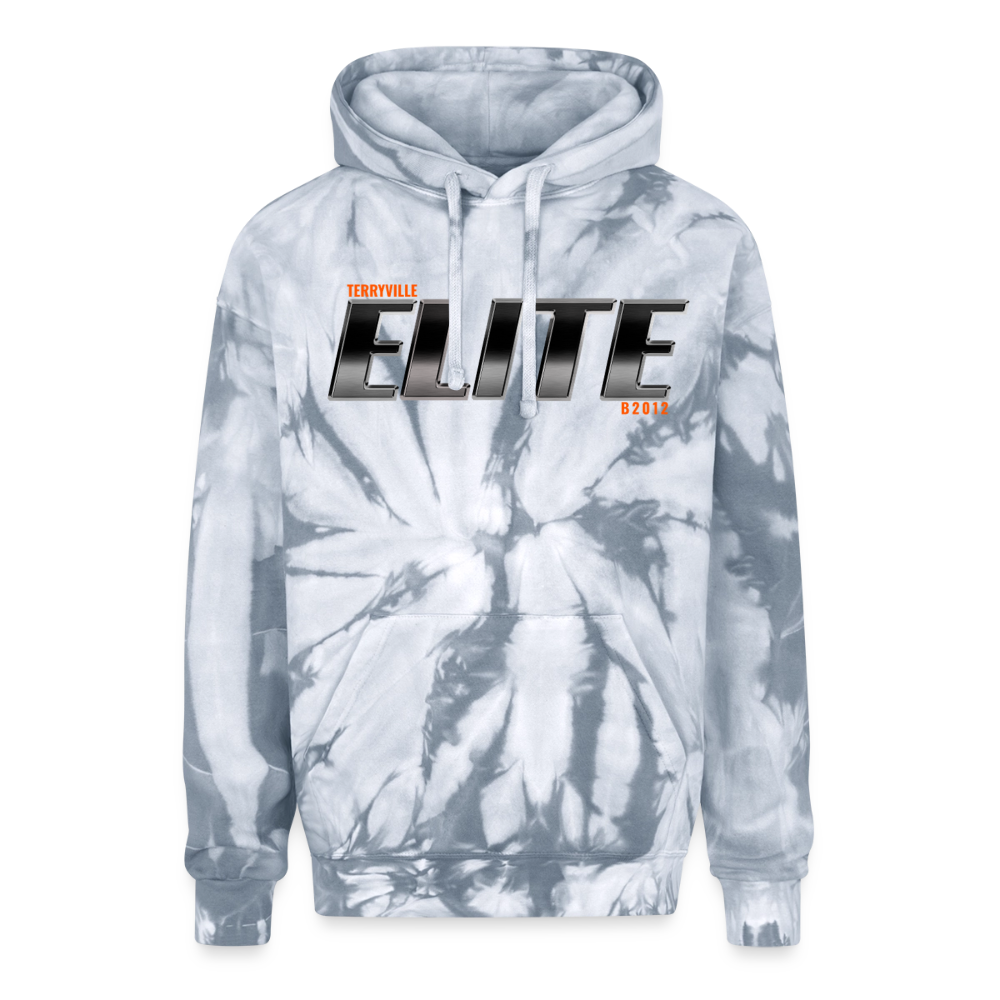 Adult Tie Dye Hoodie - spider silver