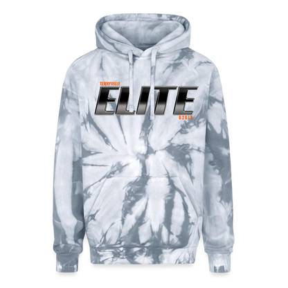Adult Tie Dye Hoodie - spider silver