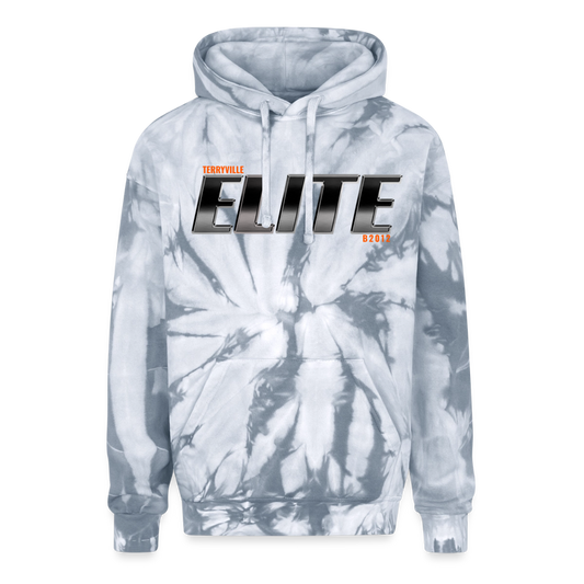 Adult Tie Dye Hoodie - spider silver