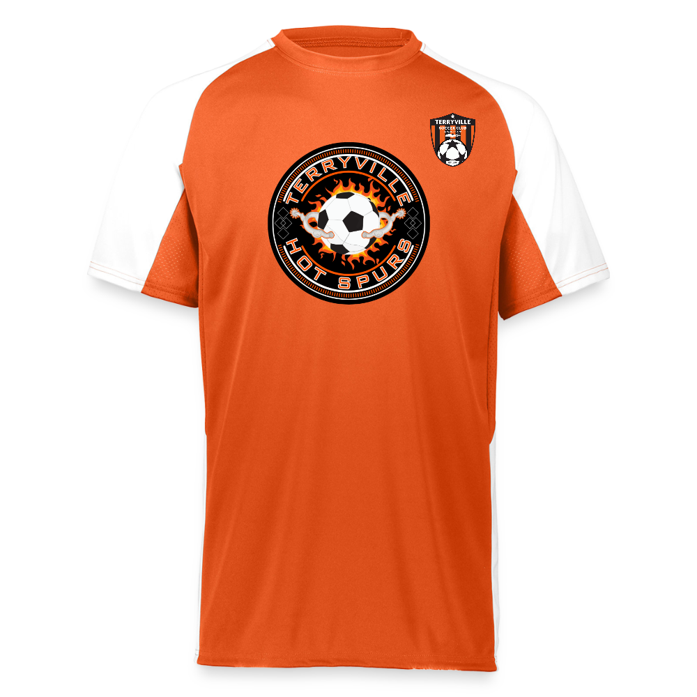 Augusta Sportswear Adult Cutter Jersey - orange/white
