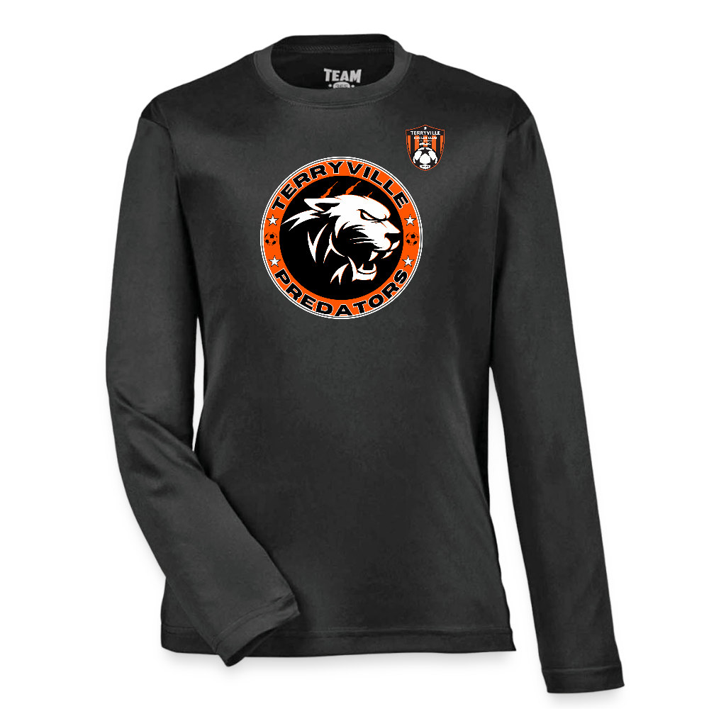 Youth Zone Performance Long-Sleeve T-Shirt - black