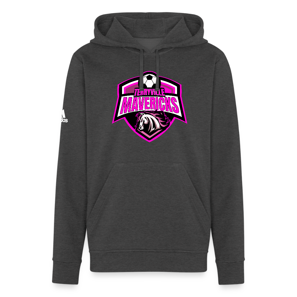 Adidas Unisex Fleece Hoodie - charcoal grey
