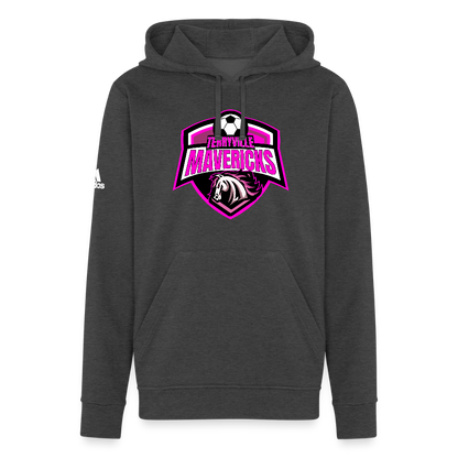 Adidas Unisex Fleece Hoodie - charcoal grey