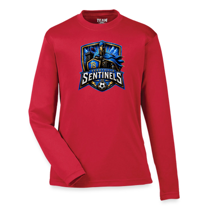 Youth Zone Performance Long-Sleeve T-Shirt - red