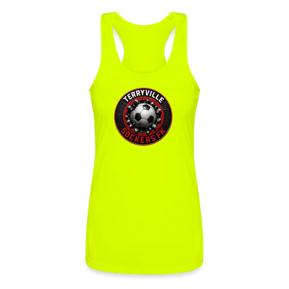 Women’s Performance Racerback Tank Top - neon yellow