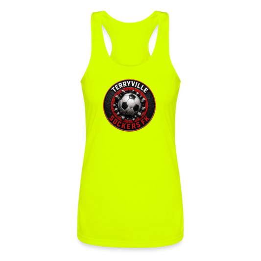 Women’s Performance Racerback Tank Top - neon yellow