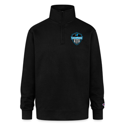 Champion Unisex 1/4 Zip Pullover Sweatshirt - black