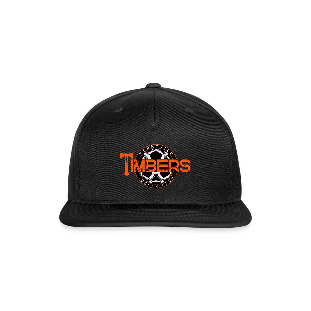 Snapback Baseball Cap - black