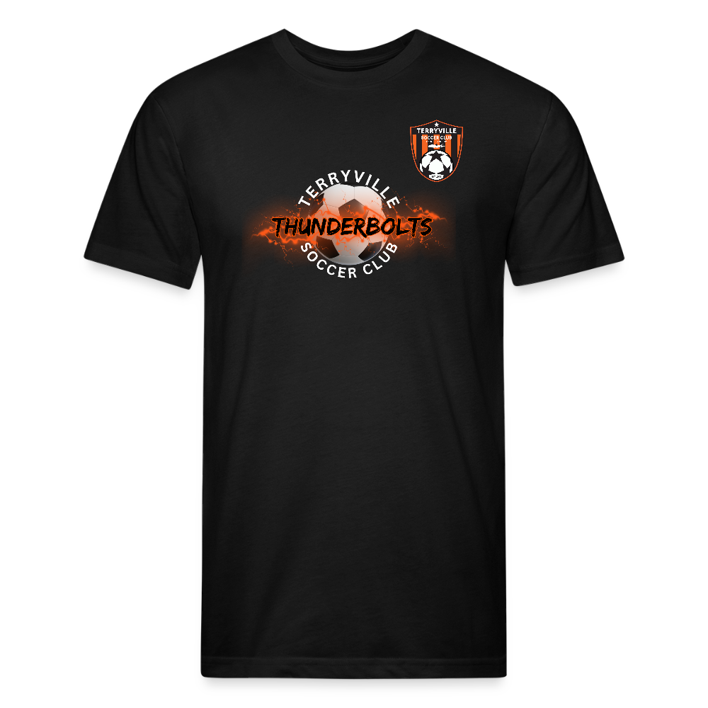 Fitted Cotton/Poly T-Shirt by Next Level - black