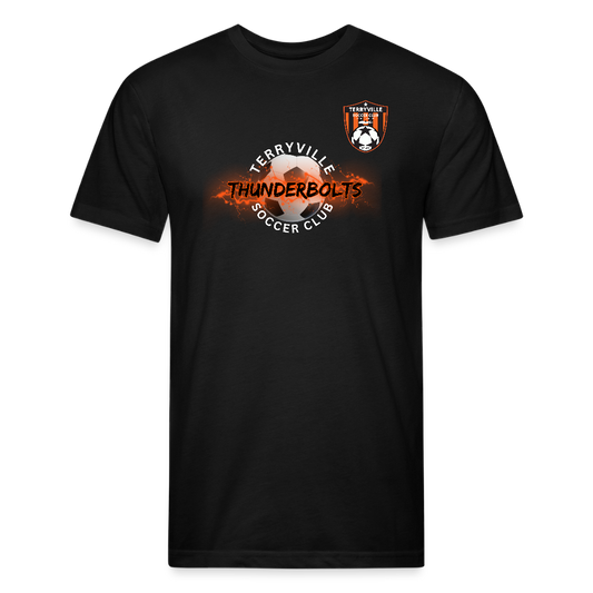 Fitted Cotton/Poly T-Shirt by Next Level - black