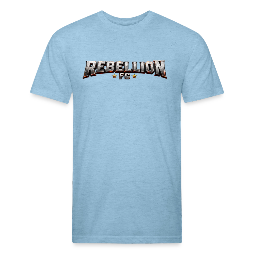 Fitted Cotton/Poly T-Shirt by Next Level - heather blue