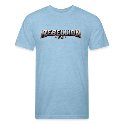 Fitted Cotton/Poly T-Shirt by Next Level - heather blue