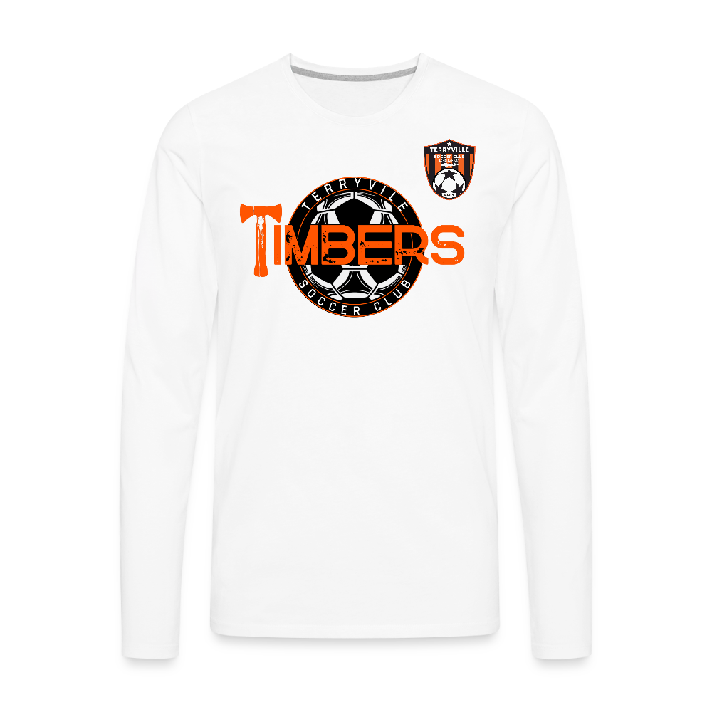 Men's Premium Long Sleeve T-Shirt - white