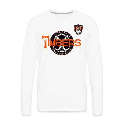 Men's Premium Long Sleeve T-Shirt - white