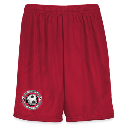 Augusta Sportswear Youth Modified Mesh Short - Scarlet