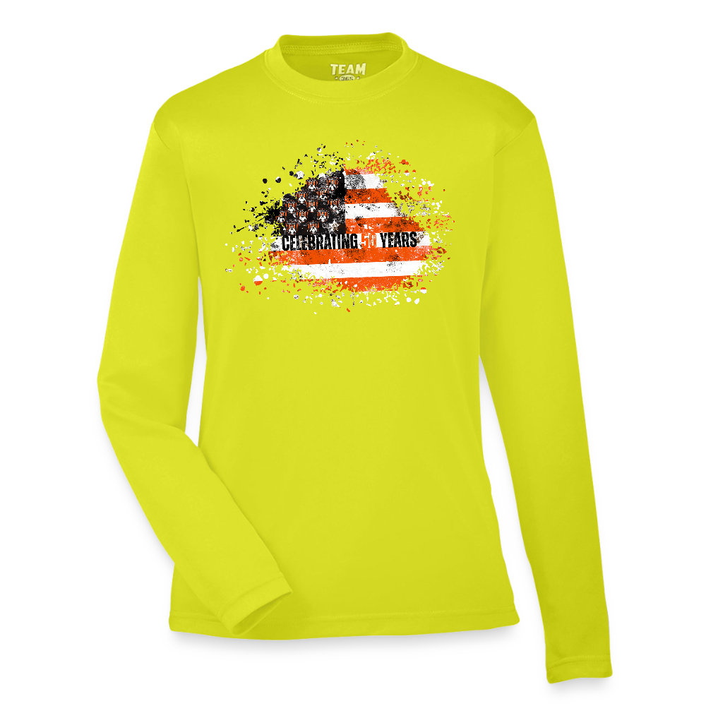 50th Anniversary Youth Zone Performance Long-Sleeve T-Shirt - safety yellow