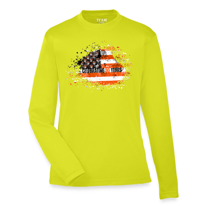 50th Anniversary Youth Zone Performance Long-Sleeve T-Shirt - safety yellow