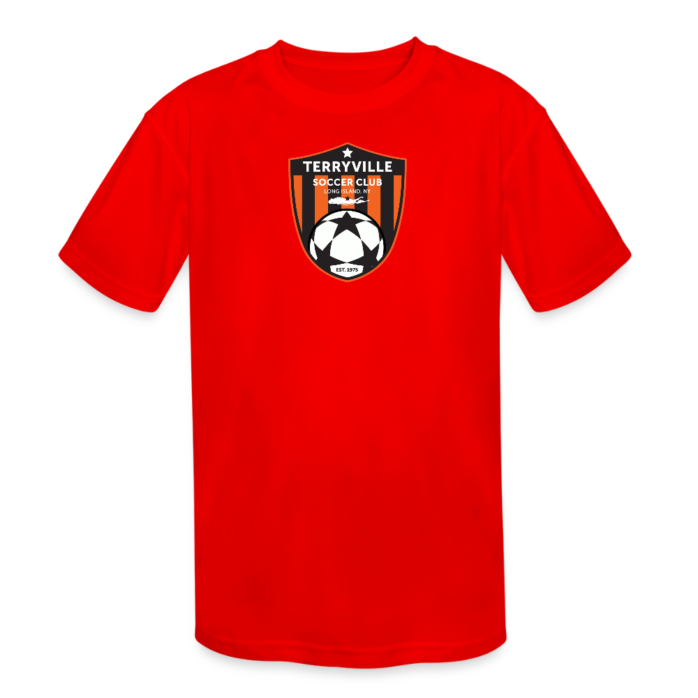 Kids' Moisture Wicking Performance T-Shirt - red