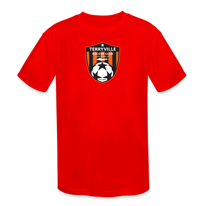 Kids' Moisture Wicking Performance T-Shirt - red