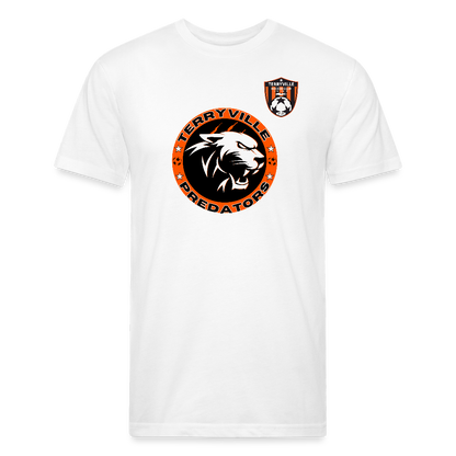Fitted Cotton/Poly T-Shirt by Next Level - white