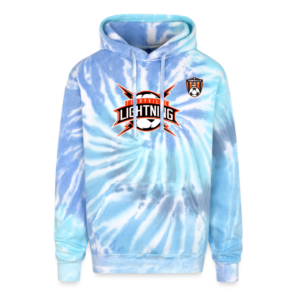 Adult Tie Dye Hoodie - blue lagoon