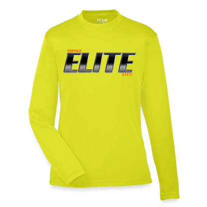 Youth Zone Performance Long-Sleeve T-Shirt - safety yellow