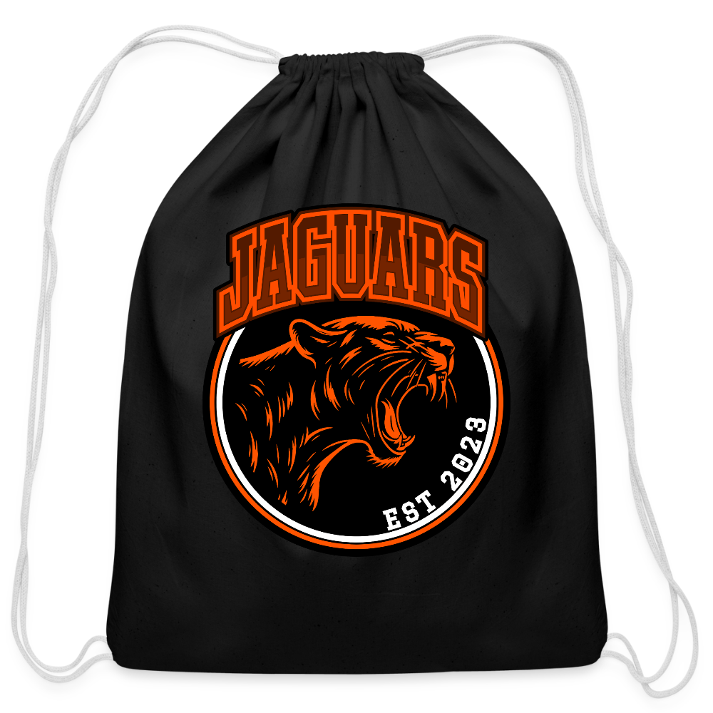 Cotton Drawstring Bag - black