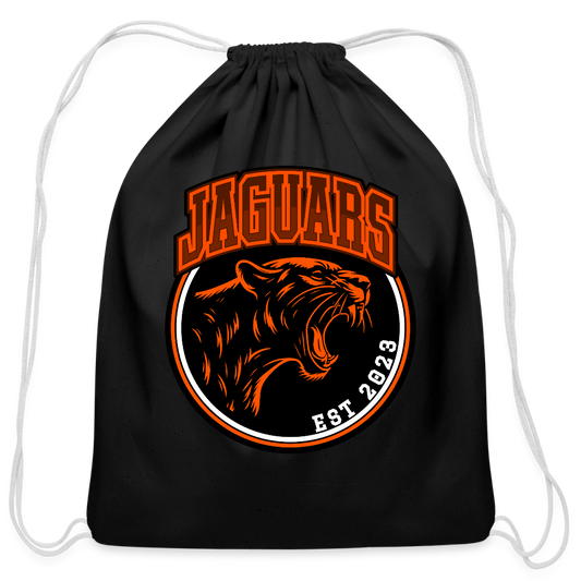 Cotton Drawstring Bag - black