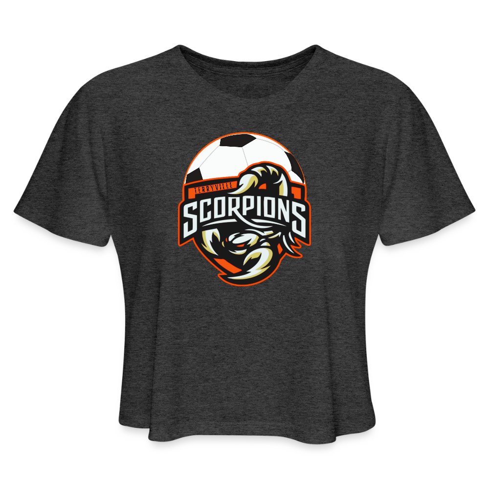 Women's Cropped T-Shirt - deep heather
