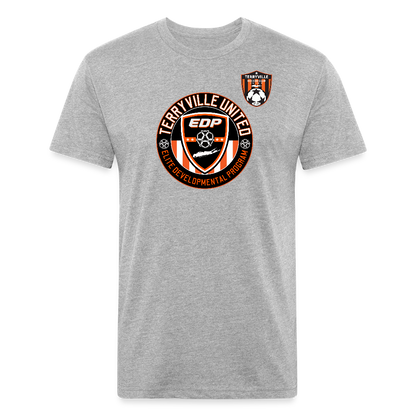 Fitted Cotton/Poly T-Shirt by Next Level - heather gray