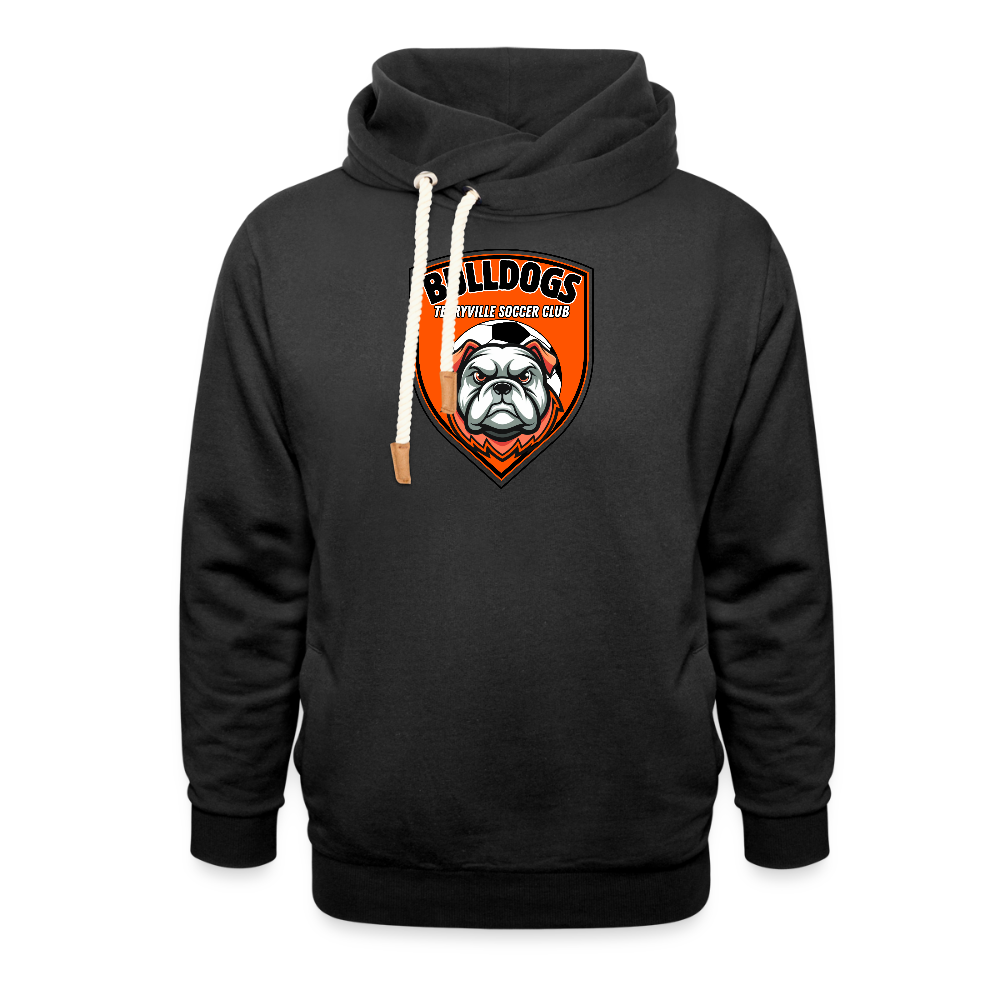 Shawl Collar Hoodie - black