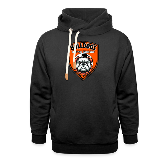 Shawl Collar Hoodie - black