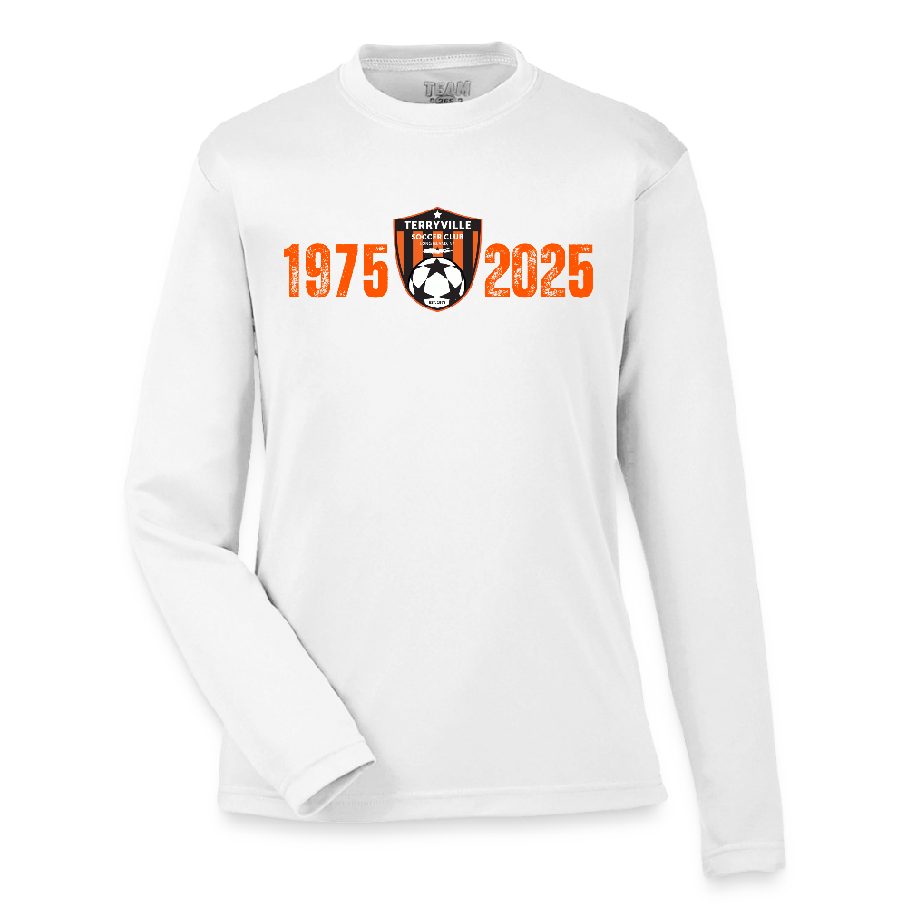 50th Anniversary Youth Zone Performance Long-Sleeve T-Shirt - white