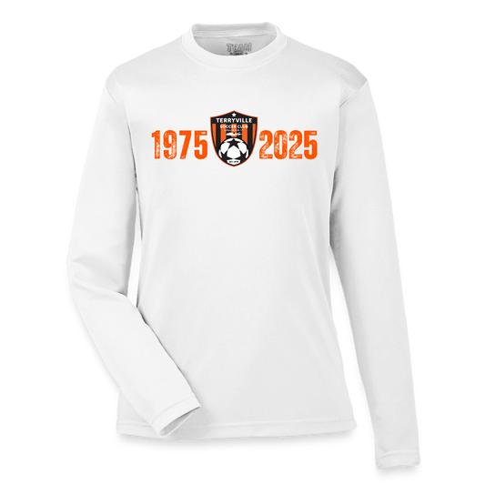 50th Anniversary Youth Zone Performance Long-Sleeve T-Shirt - white