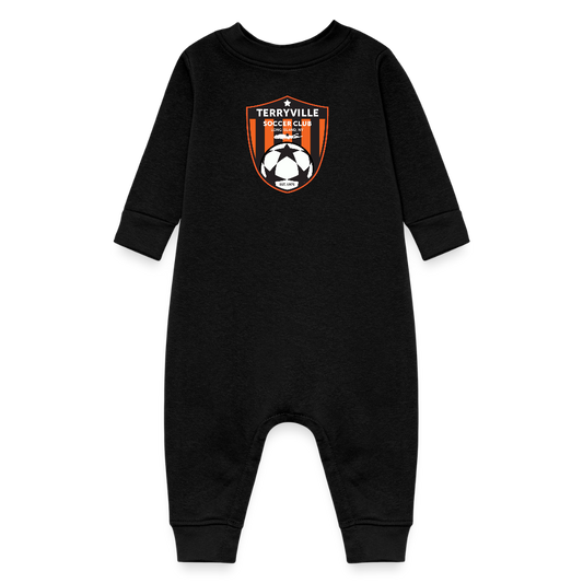 Baby Fleece One Piece - black