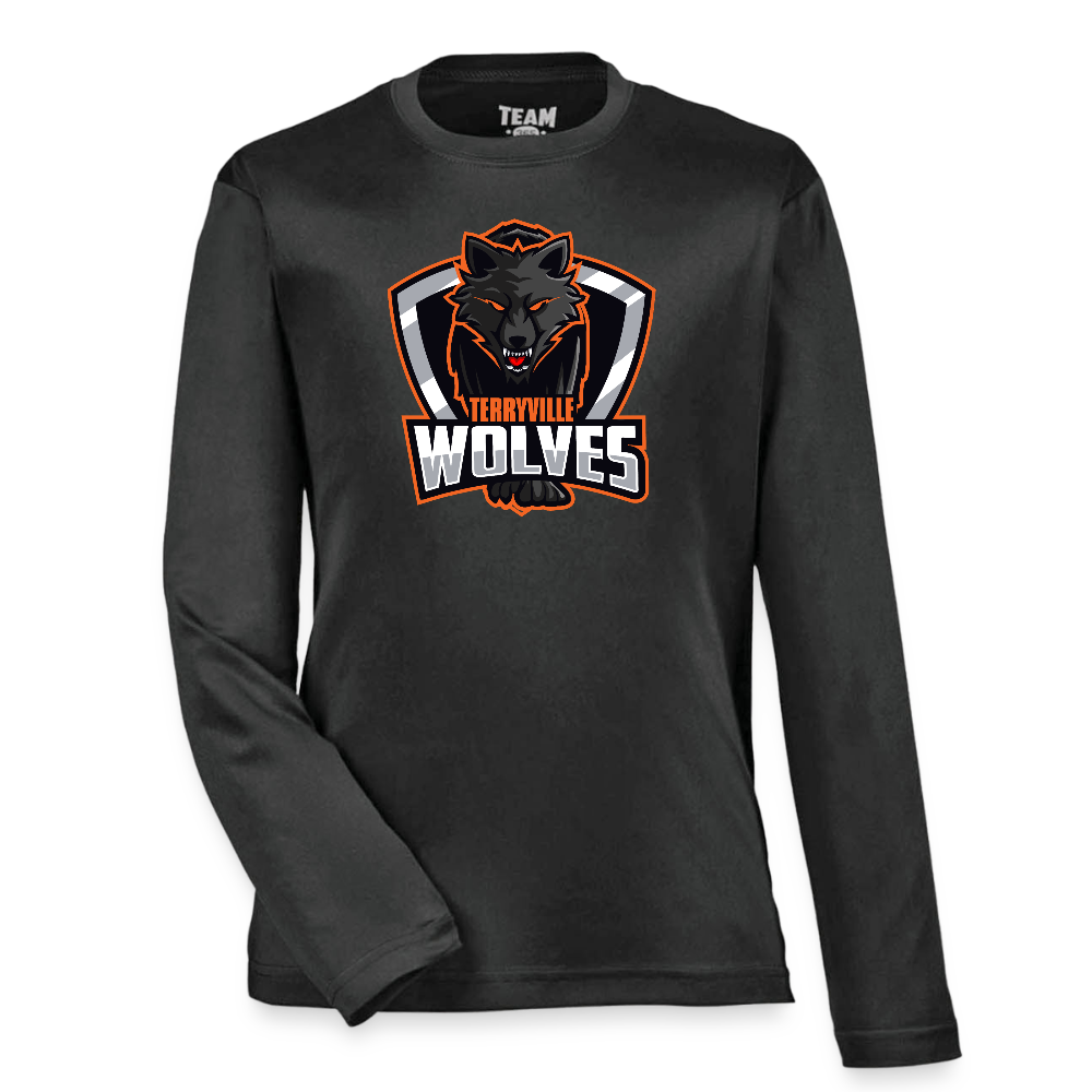 Youth Zone Performance Long-Sleeve T-Shirt - black